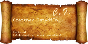 Czettner István névjegykártya