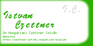 istvan czettner business card