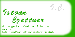 istvan czettner business card